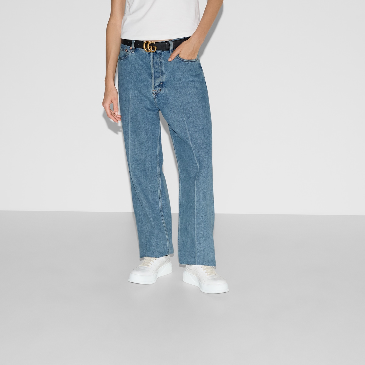 Women’s GG embossed sneaker - Image 2